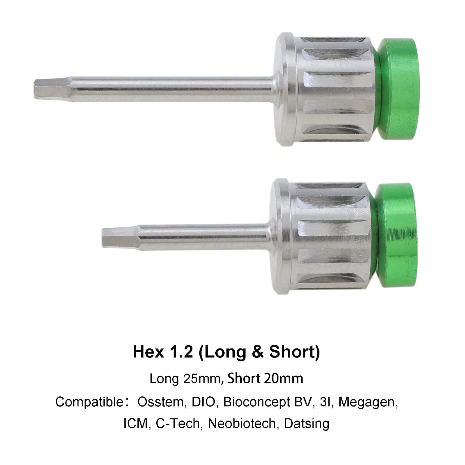 Dental Implant Abutment Hand Driver Hex Screwdriver 1.2 3i Megagen Nobel Straumann