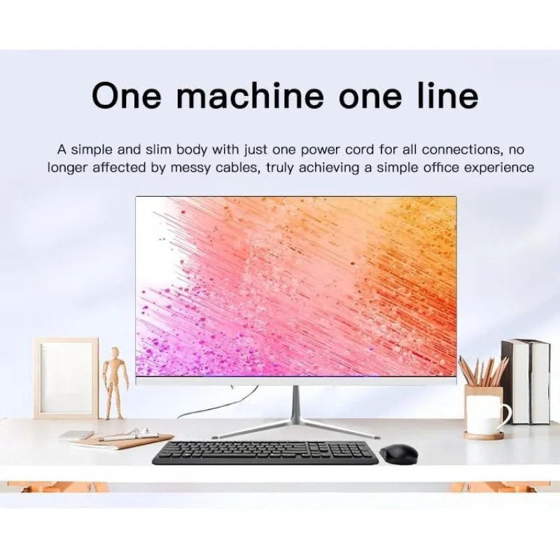 PC de mesa multifuncional de 24 polegadas, Core i5-3210M 3,1 GHz, 8 GB DDR3 RAM 256 GB SSD 1920x1080 FHD Display, Windows 10, integrado