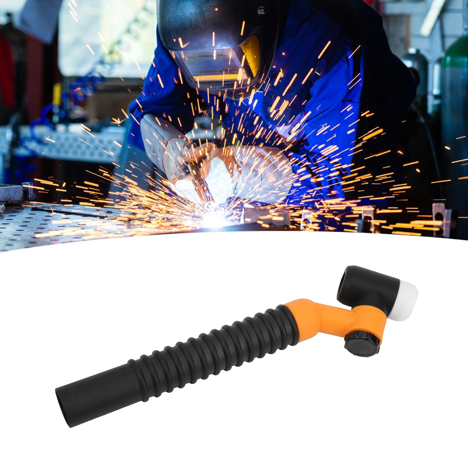 NR‑17 Rotating Argon Welding Gun Head Swivel Neck Soldering Torch Jointing Accessories