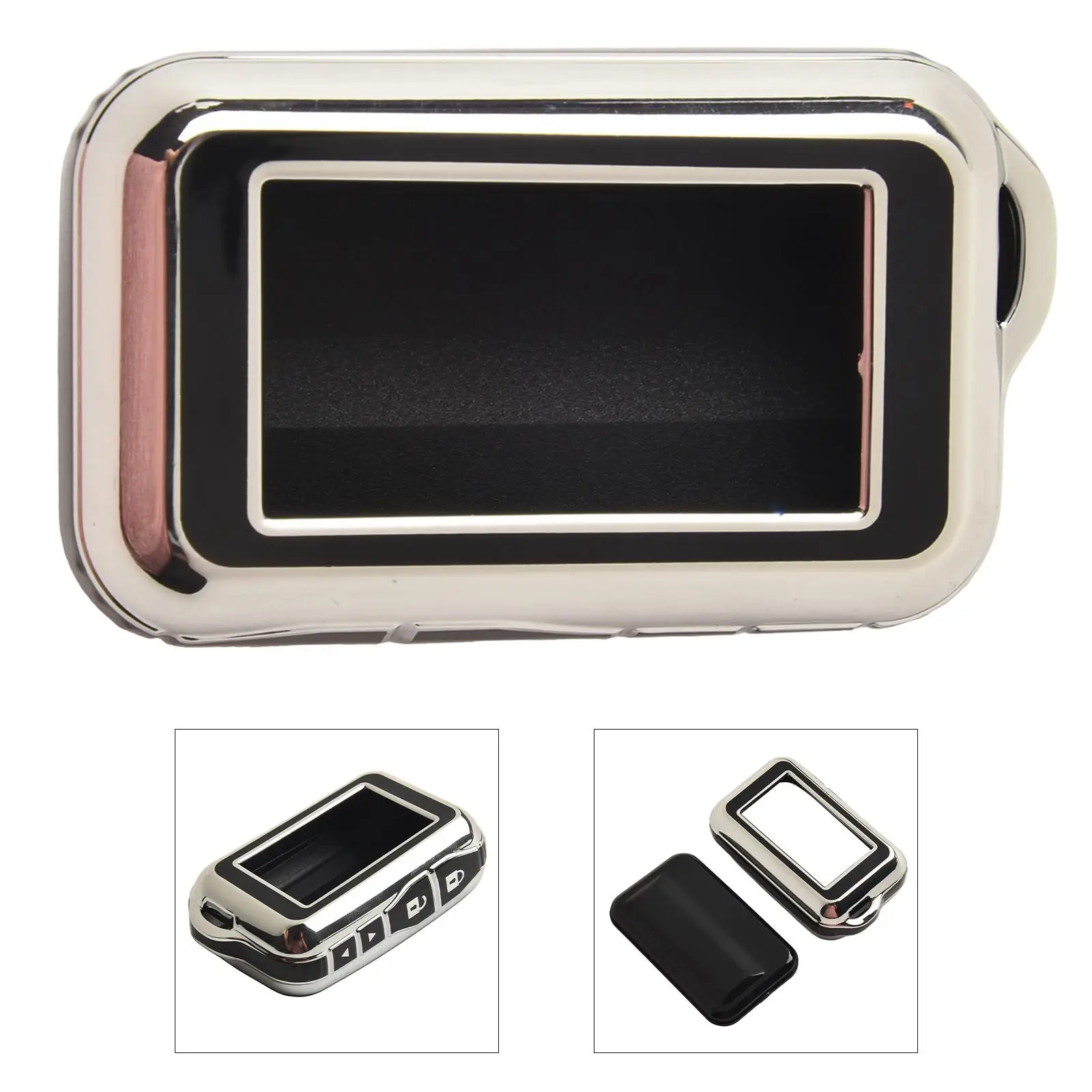 For Starline E60 E90 E91 TPU-Key Case Russian E90 Two Way Car Alarm System LCD Remote Controller Keychain Fob-Cover
