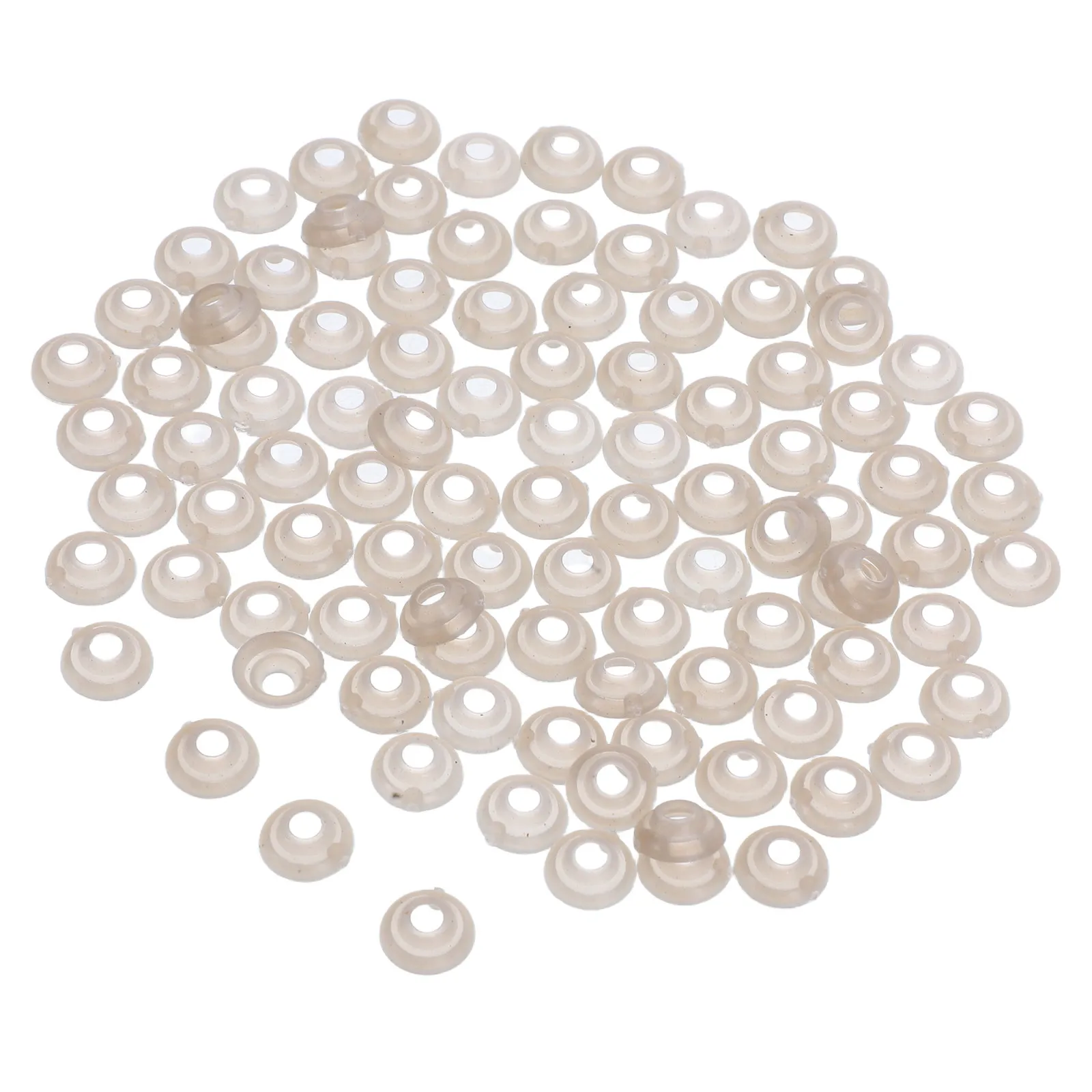 

100Pcs Mini Eye Mouth Gaskets for Craft Animals Scratch Resistant Secure Backing Ideal for DIY Stuffed Creations Cartoon Eyes