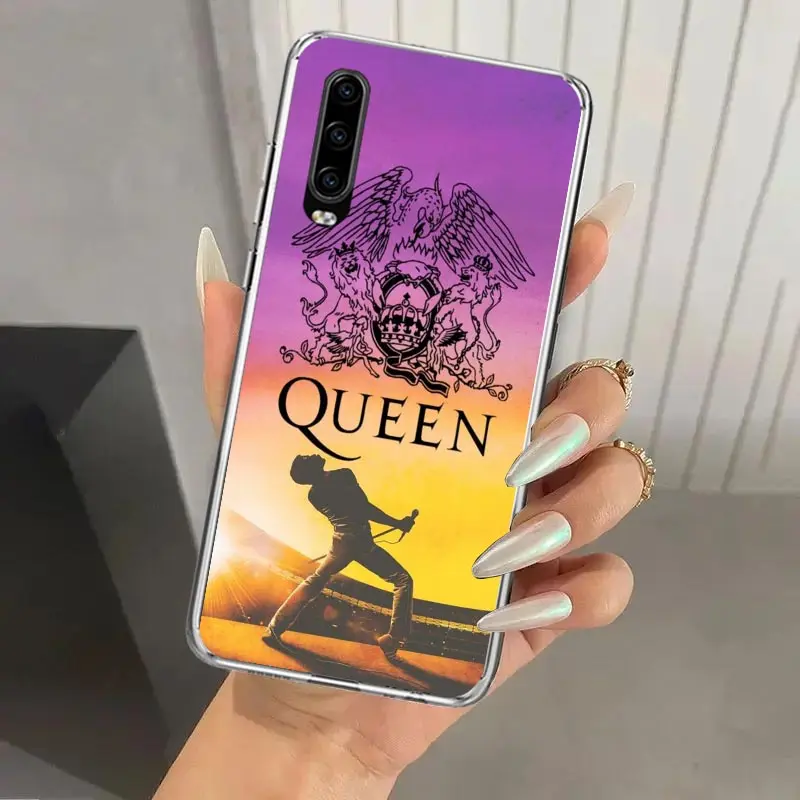 Rock Funky Freddie Mercury Queen Phone Case for Huawei P40 P30 P20 P10 Pro Mate 20 10 Lite P Smart Z Y5 Y6 Y7 Y9S Soft Funda Pri