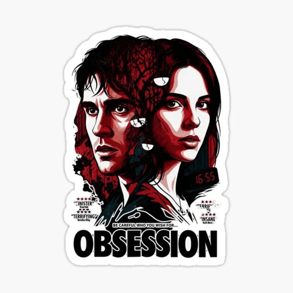 

Obsession Movie 2026 - Obsession Sticker for Laptop Decor Bedroom Car Cute Cartoon Art Fashionable Public Suitcase