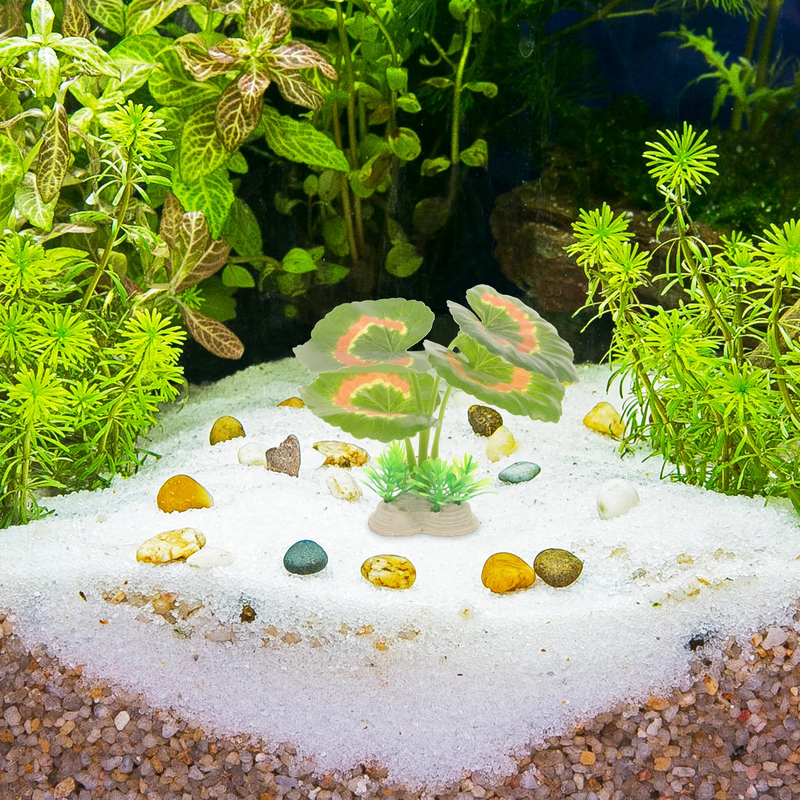 

4Pcs Simulation Water Plants Artificial Aquatic Decorations Realistic Plastic Fish Tank Accessories for Fresh Saltwater Aquarium