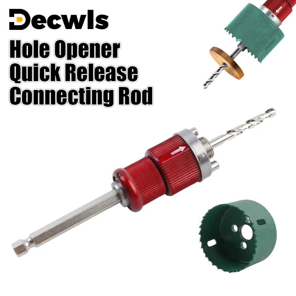 Hole Saw Quick-Release Lever, Hexagonal Shank Quick Core Drill Bit, 60mm Hole Saw, For Wood, Plasterboard, Plastic Board, Etc
