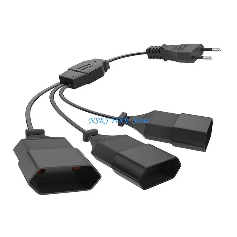 L8RC Strong European Electrical Extension Cord 3 Outlets Optimized for Multiple Tasking