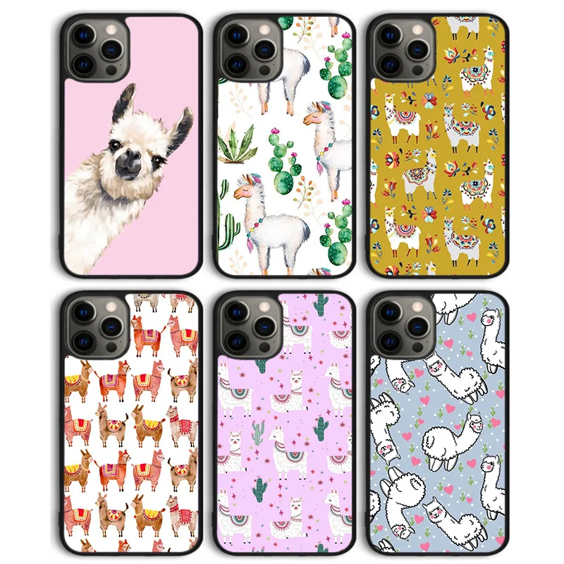 Lama Llama Alpaca Phone Case Back Cover for iPhone 16 15 SE2020 14 13 11 12 Pro Max mini XS XR X PlusS Fundas Coque