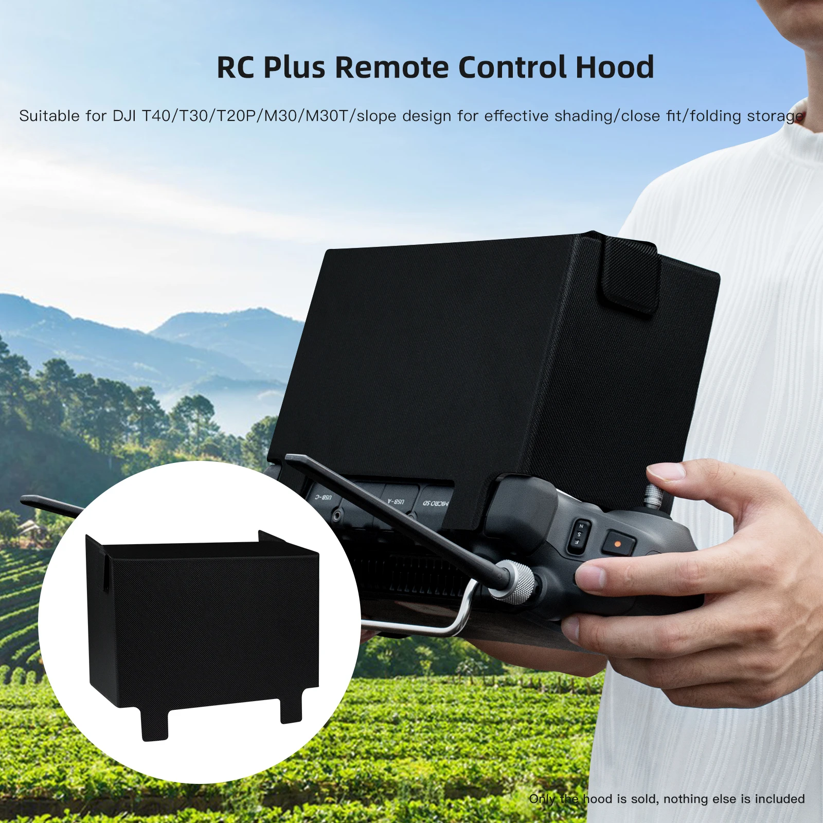 For DJI RC Plus Remote Control T40 M30 Industry Plant Protection No Human-Machine Accessories Sunshade