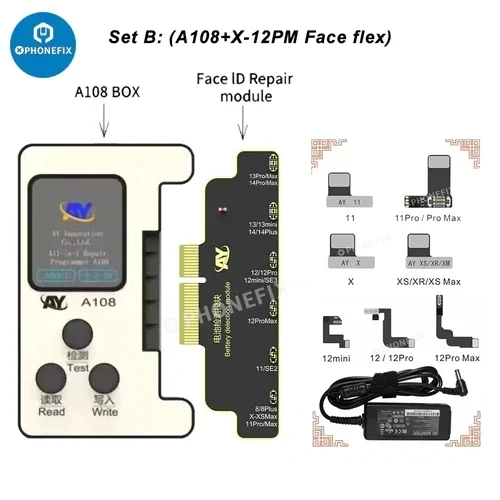 AY A108 Programmer Tag-on Flex Cable for iphone X-14 Pro MAX Face ID Trouble Camera Problem Not Working Repair WITHOUT SOLDERING