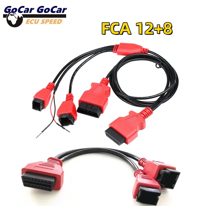 Best FCA 12+8 Cable Adapter For Chrysler/Fiat/Jeep Use with PS701 PRO/EZ400PRO/D7/D8/D9/IK618/IP616/X100 MAX/A80pro