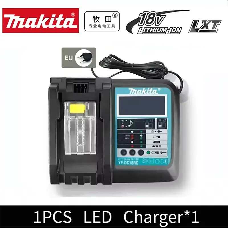 Makita oplaadbare lithiumbatterij 18V 6000mAh originele Makita gereedschapsbatterij BL1860 BL1890 DC18RC oplader 18V batterij
