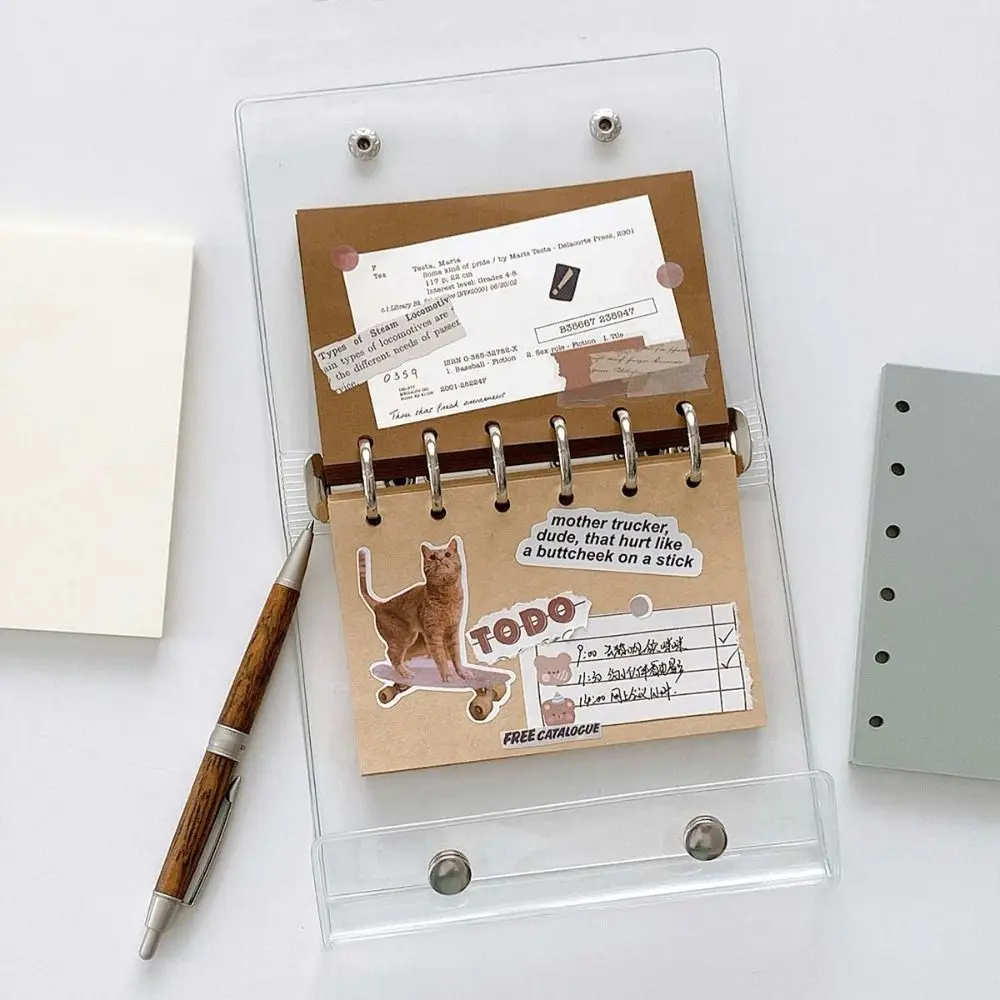 

50Sheets A7 Loose-Leaf Notebook Refill Paper Index Inside Page Cards 6-hole Inner Refill Binder Paper Pages