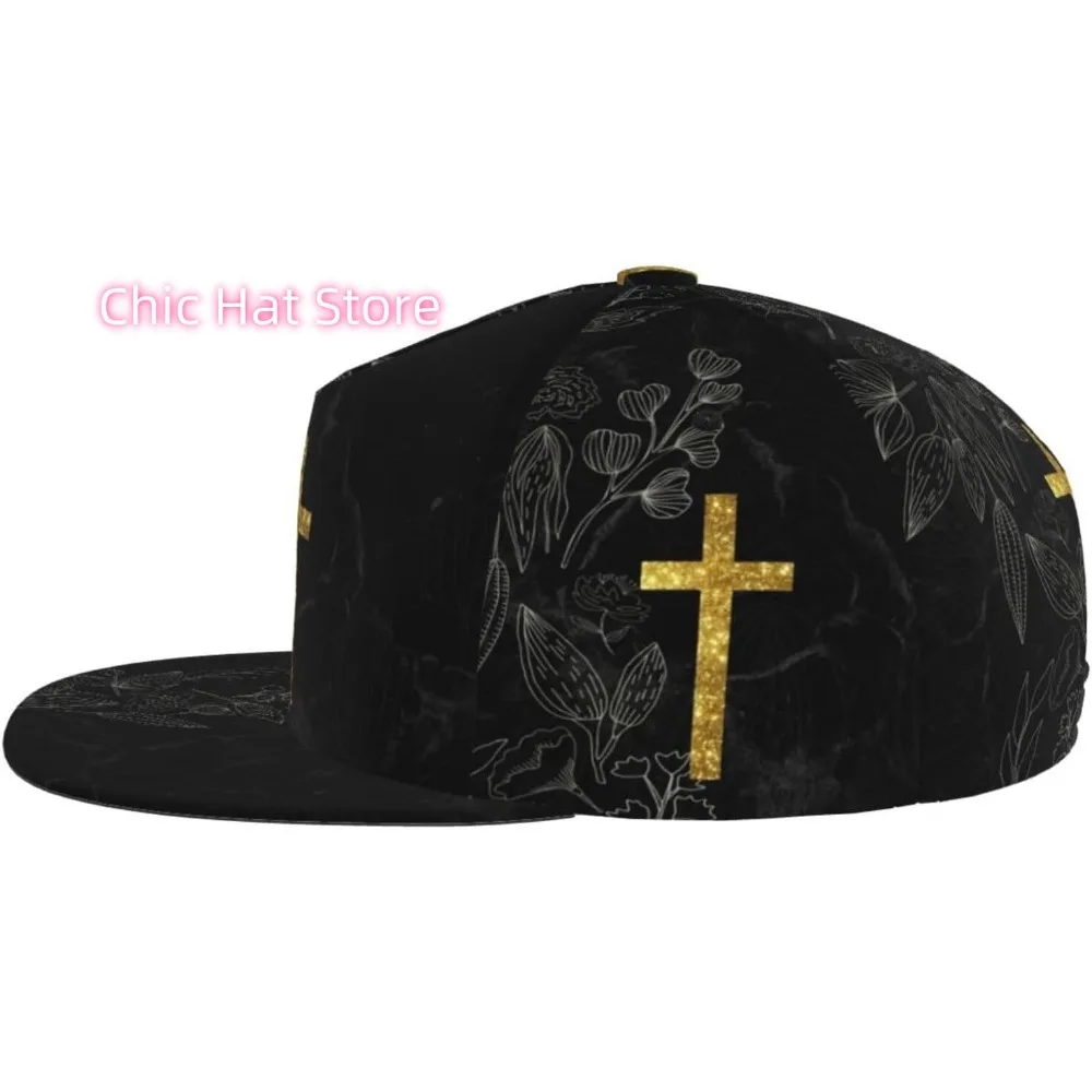 Jesus Cross Baseball Cap Christian Hats Adjustable Trucker Hat Outdoor Sun Cap for Men Women Dad Hat 1