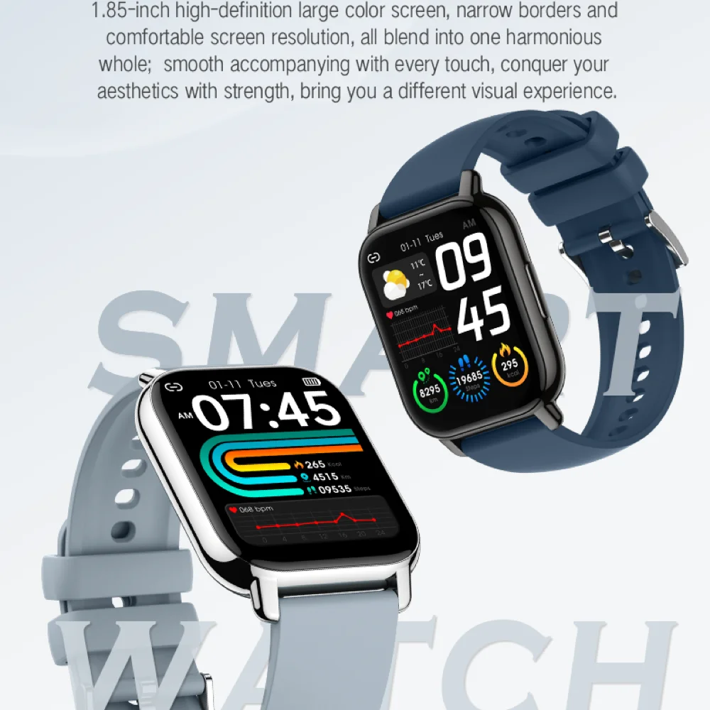 

Умные часы с цветным экраном, Bluetooth-вызовами, мониторингом здоровья и сна, для спорта и фитнеса, воспроизведением музыки, водонепроницаемые, подарок