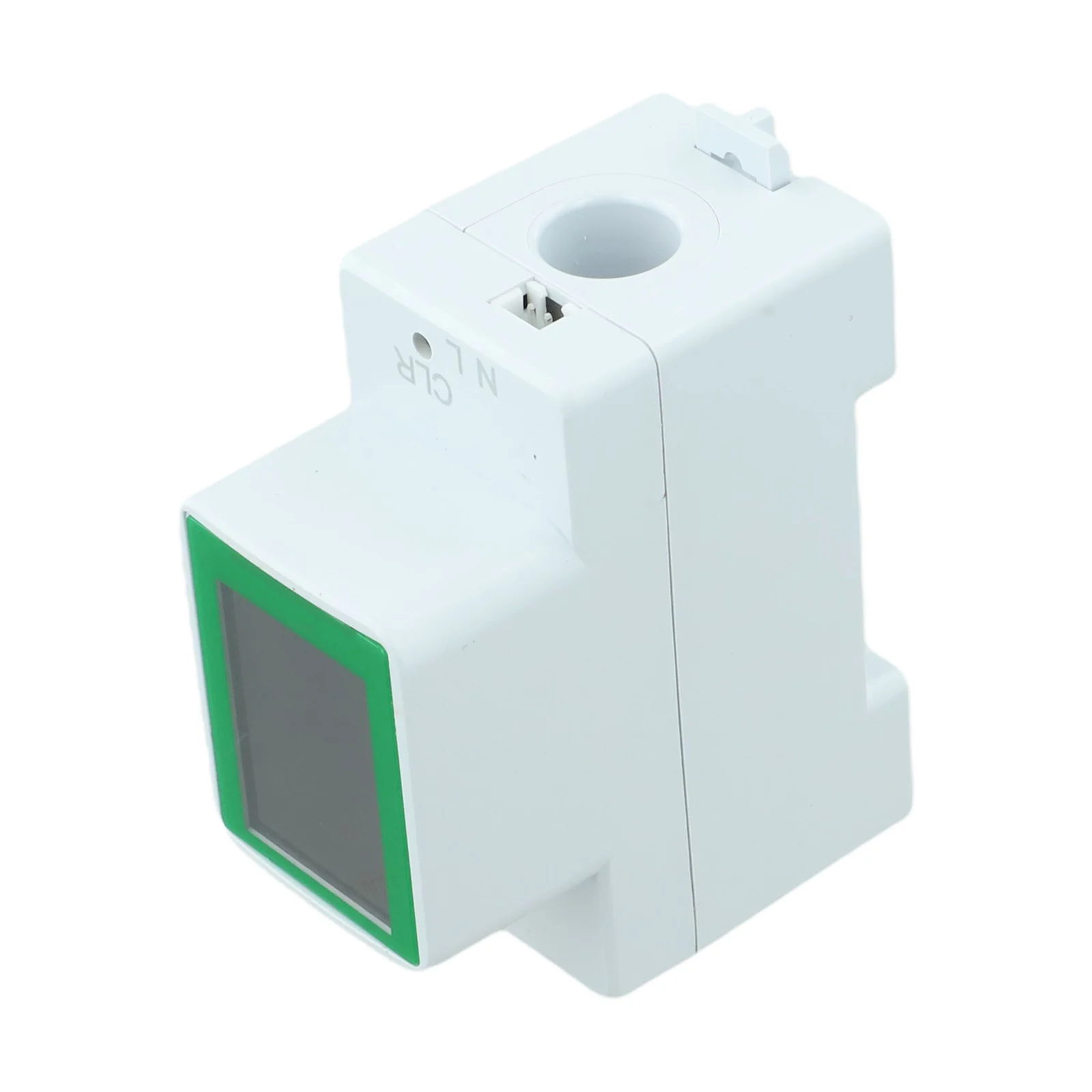 PZEM-008AC Digital Din Rail Energy Meter 50-300V AC 0-100A LCD Display For Power KWh Monitor ±1% Accuracy ABS White For