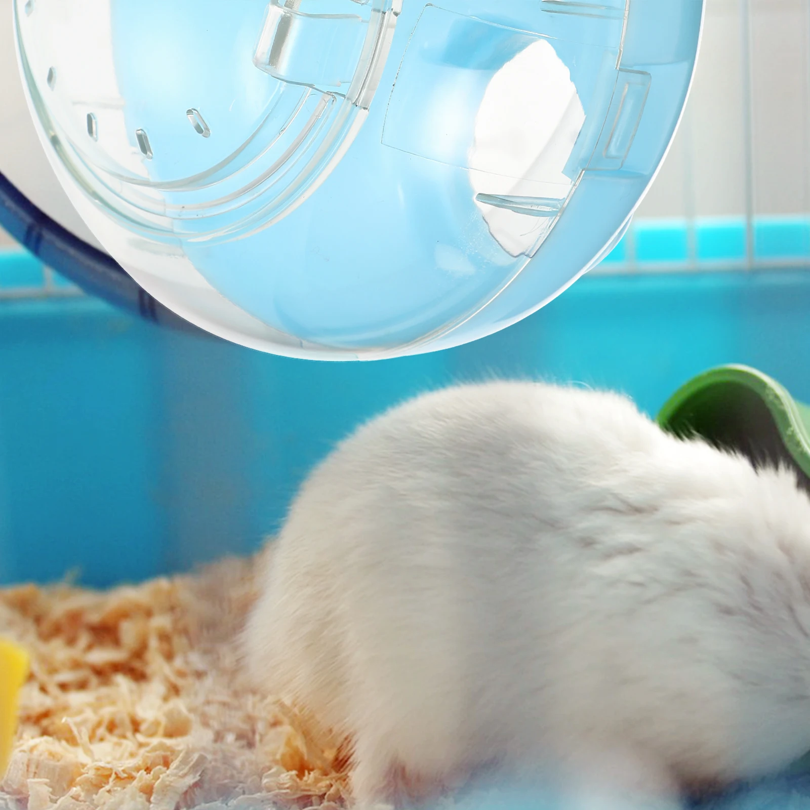 

Hamster Tunnel Plastic Bath Container Bathtub Easy Clean Portable Hamster Bathroom Cage Supply Pet Playing Tunnel