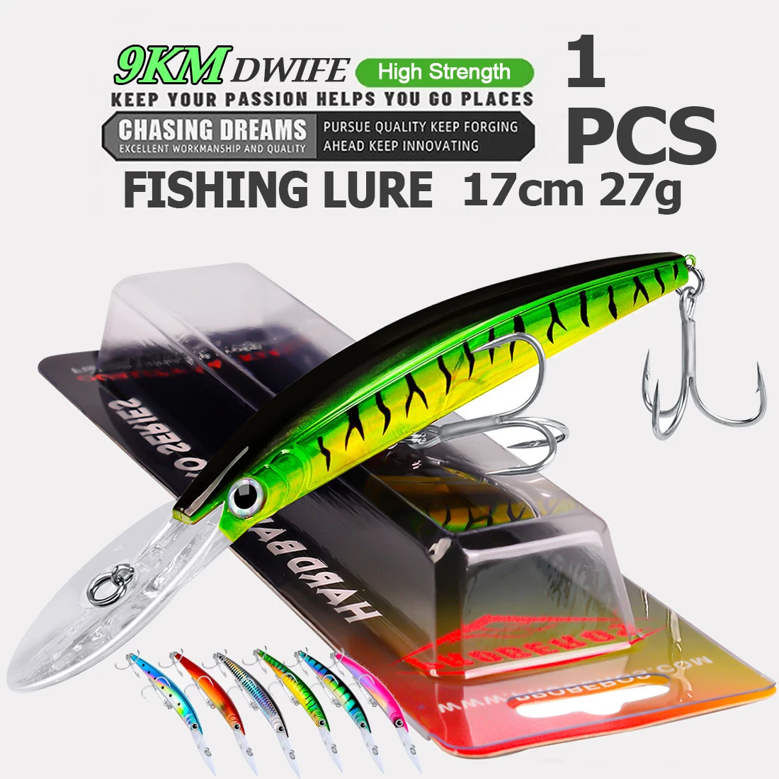 9KM Minnow Jerkbait - Señuelo duro para agua salada - imagen 4