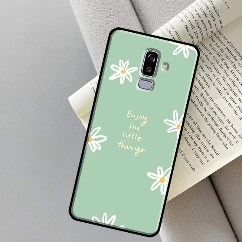 green aesthetic Case For Samsung Galaxy J4 J6 Plus A6 A7 A8 A9 J8 2018 A3 A5 J1 2016 J3 J5 J7 2017 Cover