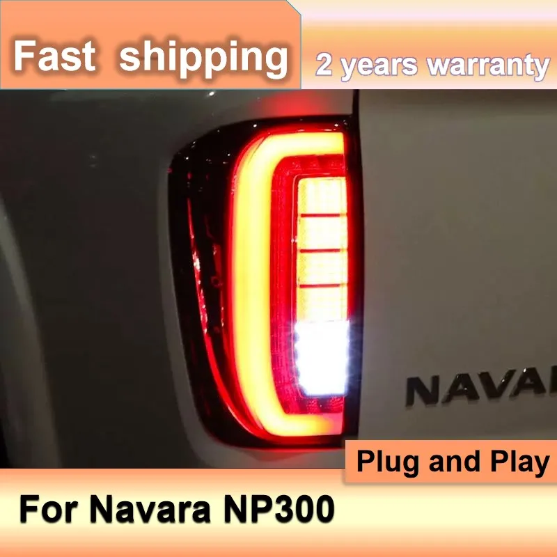 Car Accessories for Nissan Navara Taillight 2015-2019 NP300 Tail Lights DRL Fog Brake Turn Signal Reverse