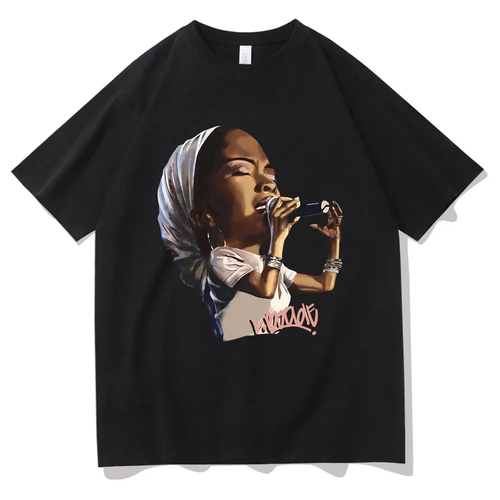 

Hip Hop Legend The Fugees Lauryn Hill Graphic T-shirt Men Women Fashion Oversized T Shirts Summer Men's Pure Cotton Tshirt Tops