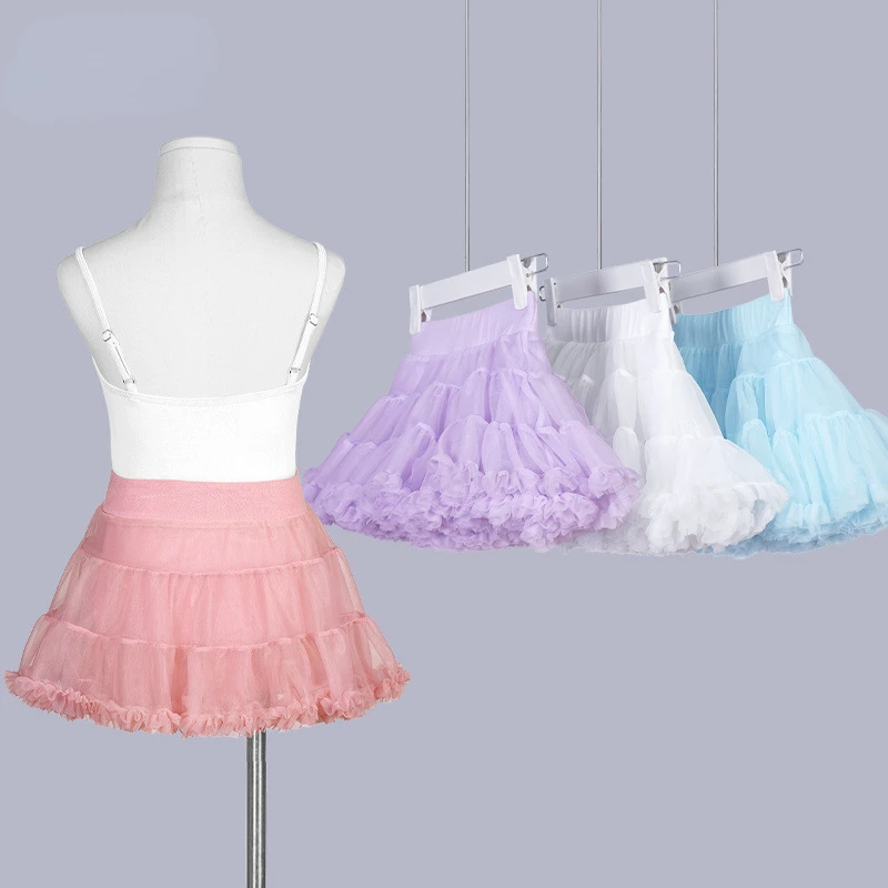 

Ballet Tutu Skirt Summer Girls Fluffy Skirt Toddler Princess Ballet Dance Tulle Mesh Skirt Kids Cake Dress Child Ballet Dance