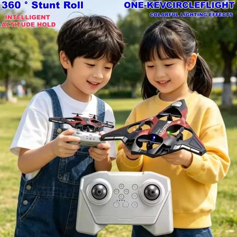 2.4G EPP Material RC Plane Airplane Drop Resistant 360° Roll Stunt Smart Fixed Attitude One Key Take Off Remote Control Fighter