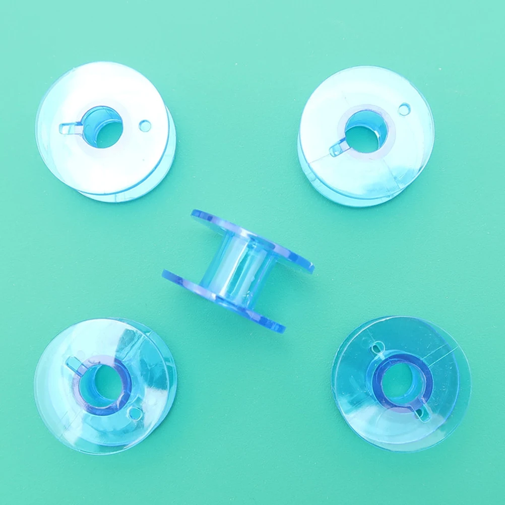 

25pcs Sewing Machine Bobbin Box Empty Plastic Storage Organized 5 Colors Beginner Embroidery DIY Projects Spool Boxes