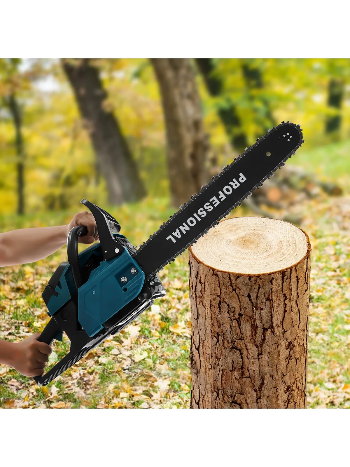 

58cc 3.1 HP 20 Inch Gas Chainsaw Gas Power Chain Saw 2-Cycle Engine for Wood Cutting Forest Harvesting DIY Crafts Ranches Farms