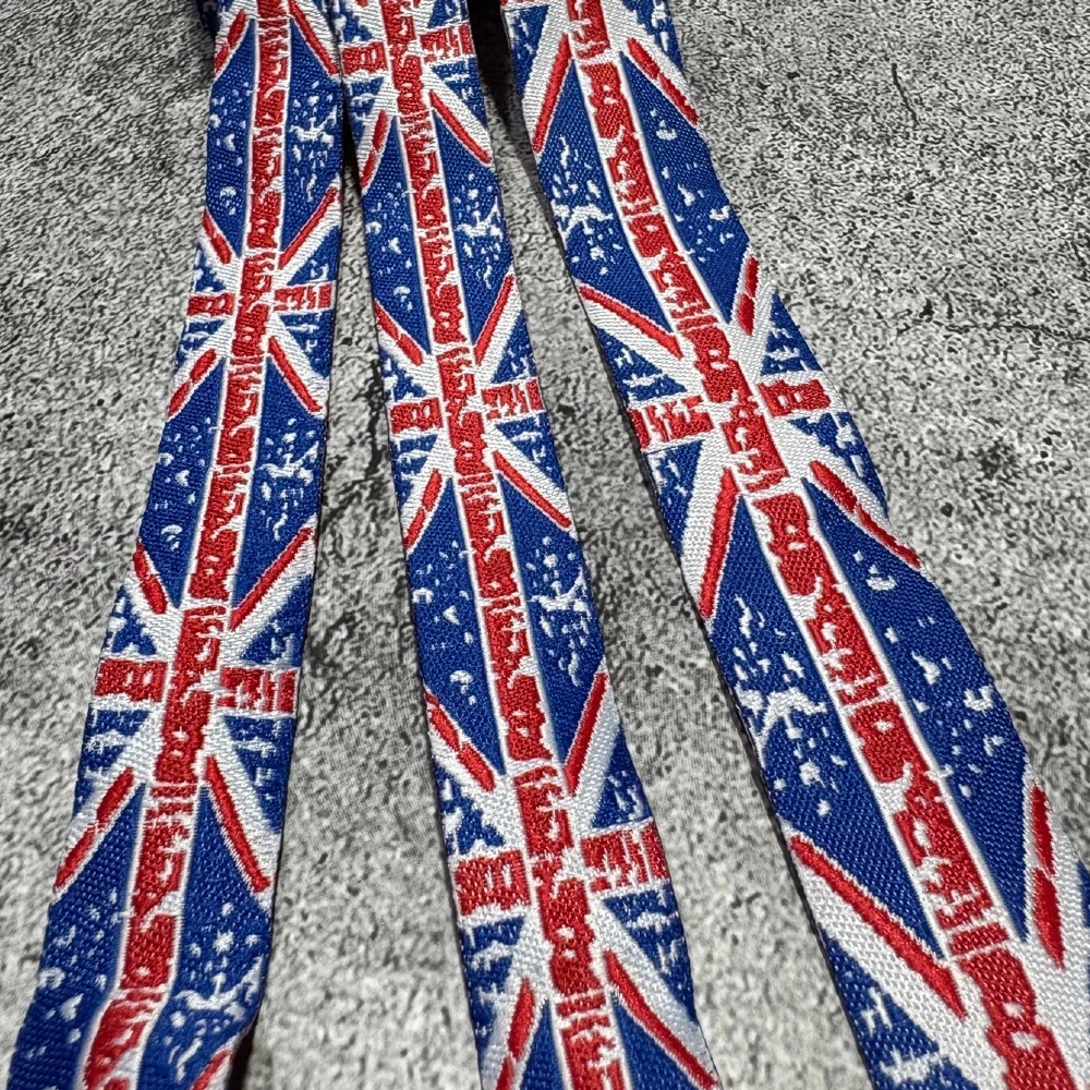 10 Yards Cartoon British Flag Jacquard Ribbon 16MM/22MM Width Computer Themed Breaking Design for Crafts
