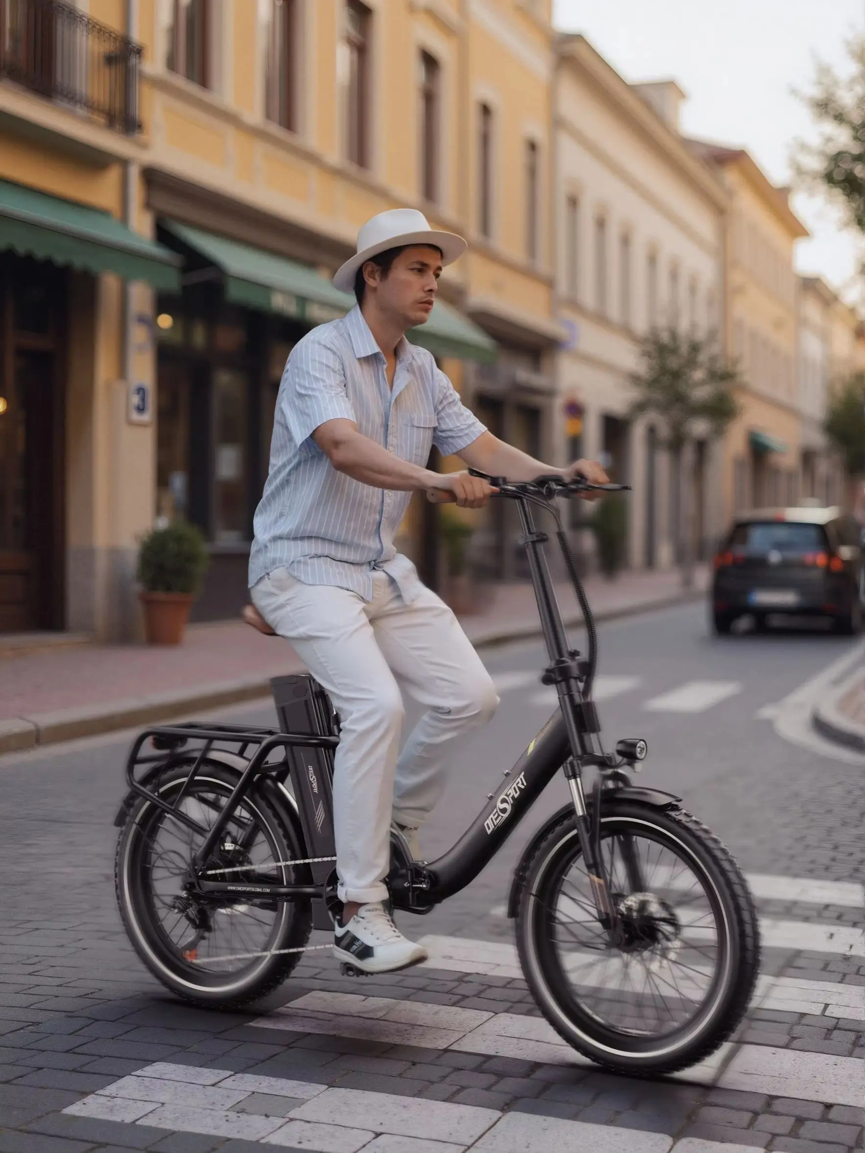 Onesport OT16-2 Urban E-Bike 25 km/h Geschwindigkeit 250W Motor 48V 17AH Batterie EU-Lager Pendler-Elektrofahrrad für Stadtfahrer