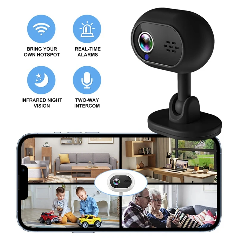 Wireless IP Camera 1080P Night Vision Video Audio Camera With Smart Alarms, Motion Detection, 2-Way Durable