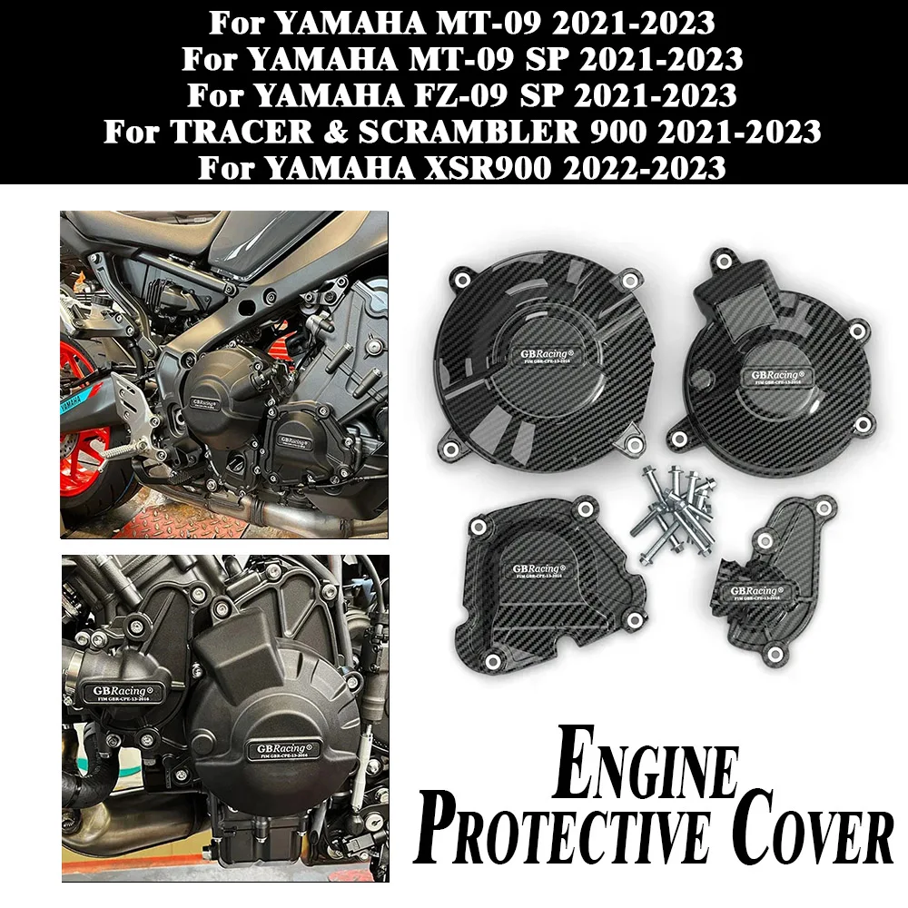 

For GB Racing For YAMAHA MT-092021-2024 FZ-09 XSR900 TRACER 9 GT Motorcycles Engine Protection Cover