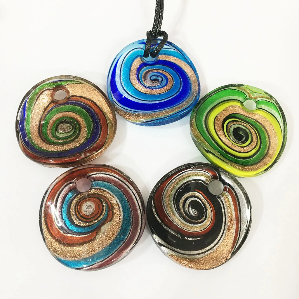 1PCS Strange Lollipop Pendant Murano Handmade Glazed in a Variety of Colors to Choose from Niche ethnic Style