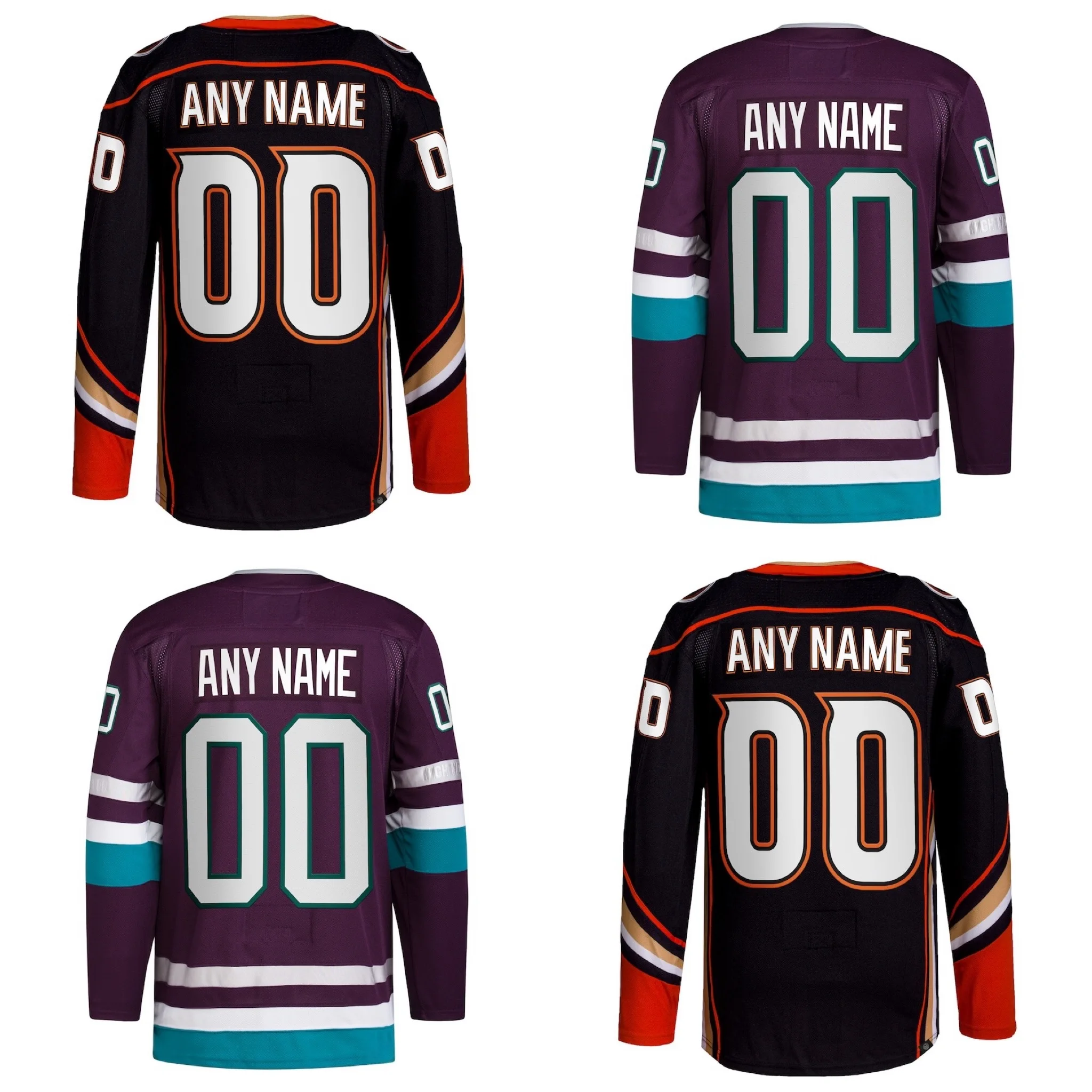 Wholesale Stitched Anaheim Hockey Jersey Men Youth Zegras Gibson Ice Hockey Uniform