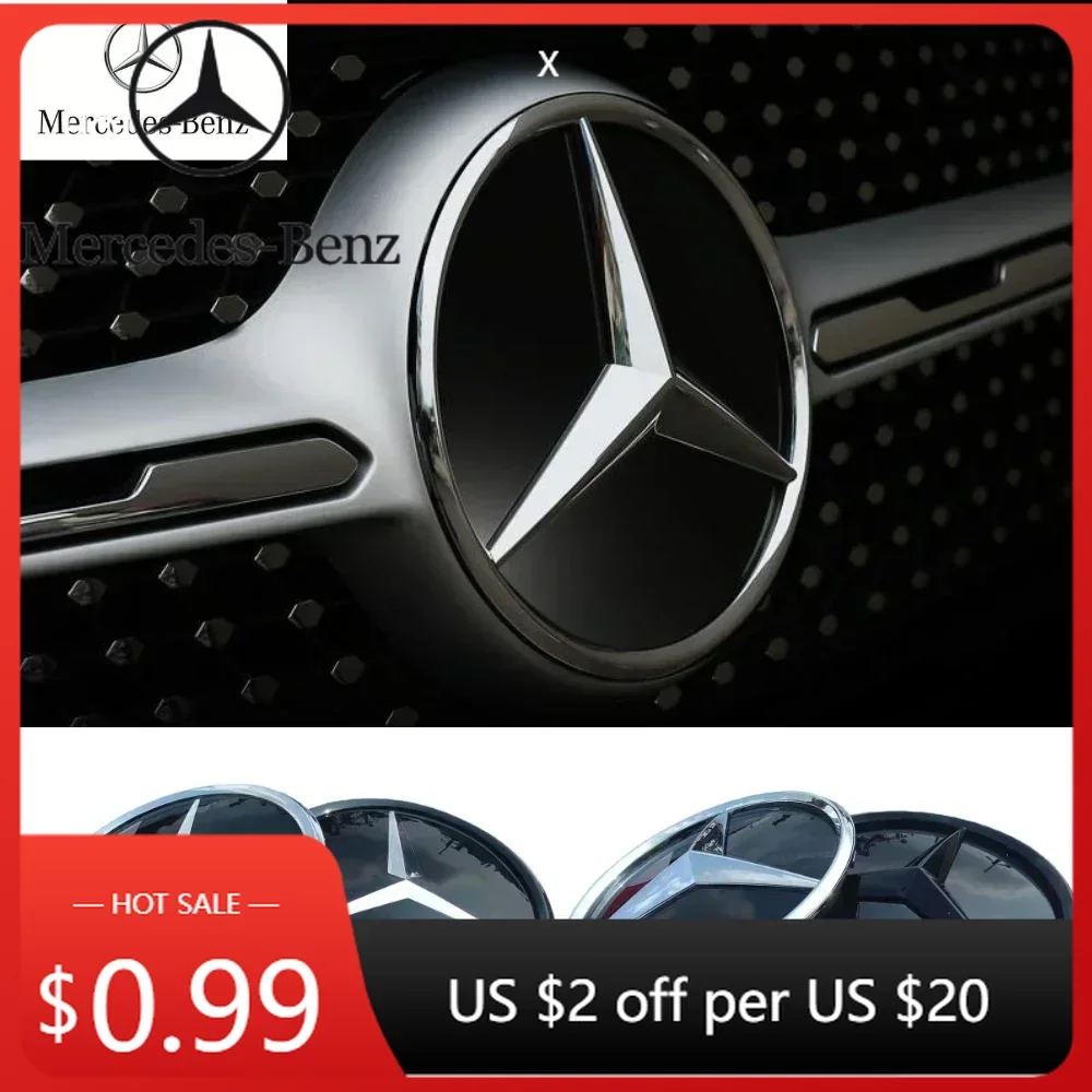 

Автомобильная наклейка на переднюю решетку, значок звездного логотипа, зеркало снизу, 3D логотип ABS для Mercedes-Benz W204 GLK200 GLK260 GLK300 GLK250 GLK350