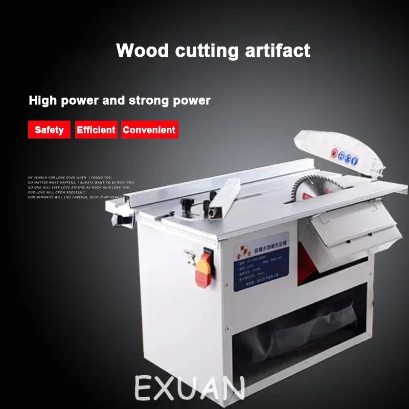 Electric Dust-free Table Saw Household Multifunctional Miter Cutting Woodworking Floor Sliding Table Saw Decoration Tool
