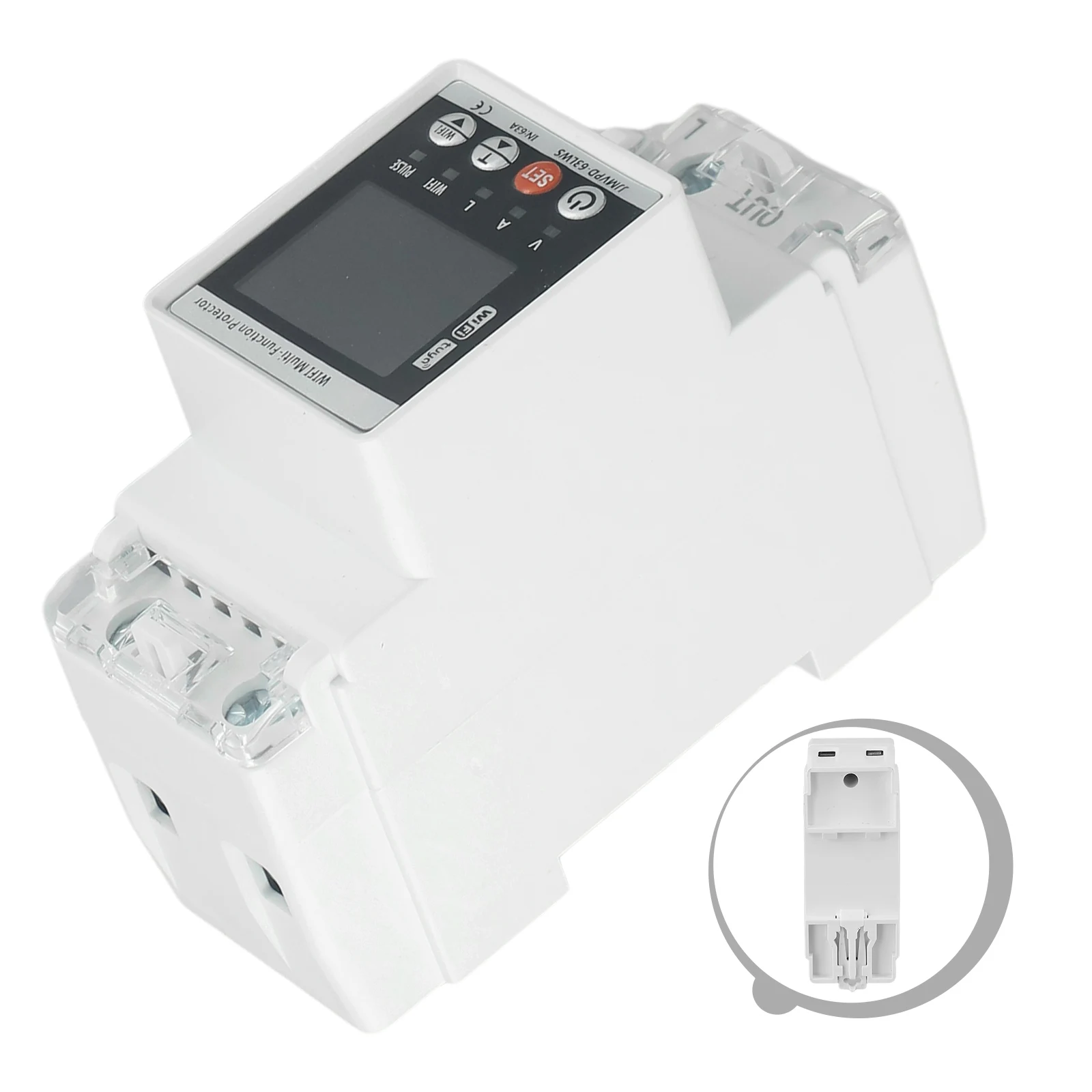 For Power Distribution Upgrade Circuit Breaker For Tuya Distribution Boxes 39 * 95 * 70mm Anti-interference Digital Display