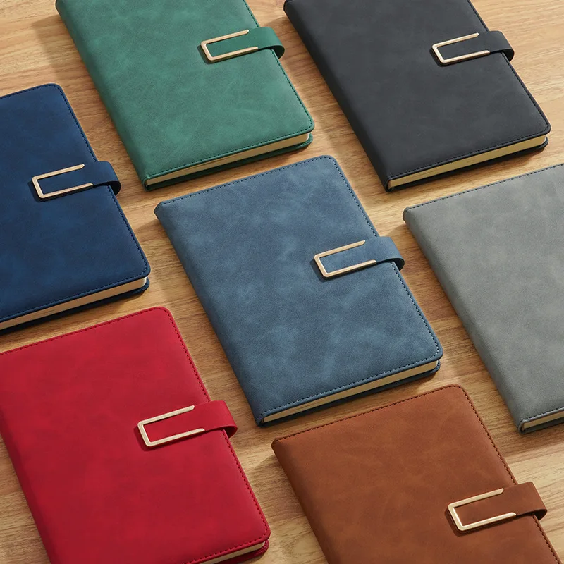 Vintage A5 Leather Notebook Soft Cover Writing Journal For Business Meetings College Life Office School Personalized Gift - view 2