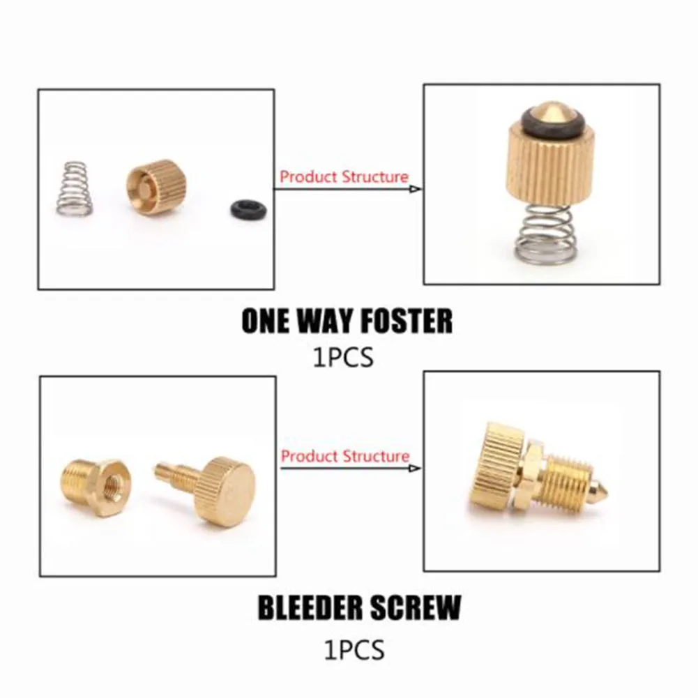 37Pcs/set Air Pump Copper Piston Accessories High Pressure Spare Parts Kits Bleed Screw Brand New Copper Piston Wrench