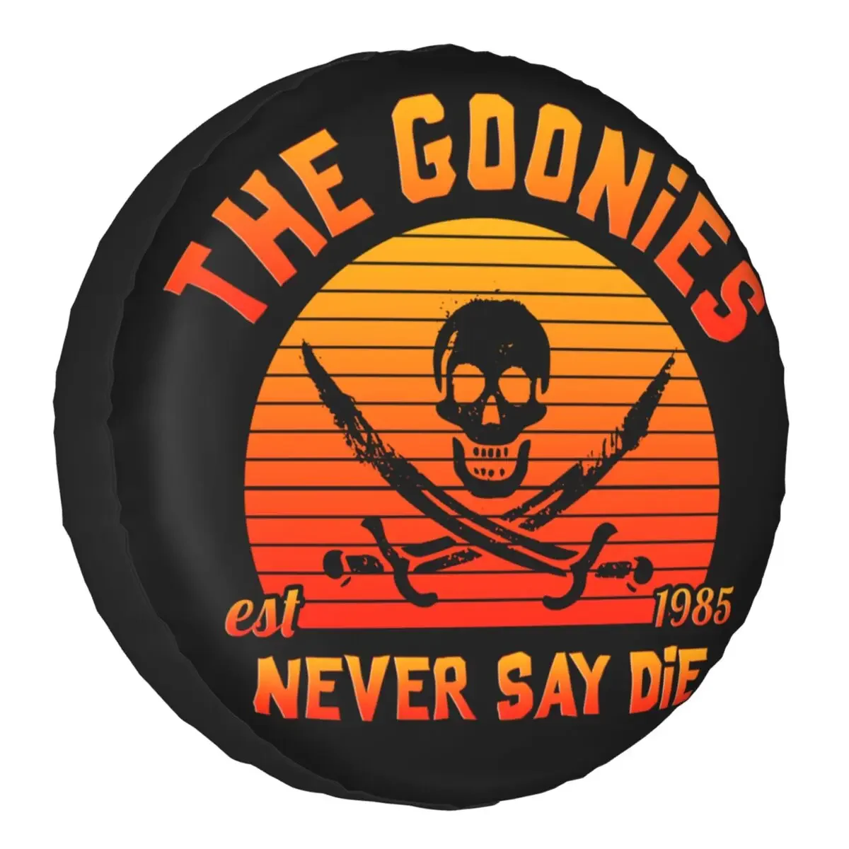 The Goonies Never Say Die Spare Tire Cover for Jeep Sloth Chunk Fratelli Skull Pirate Car Wheel Protectors 14