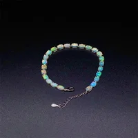 925 Sterling Silver Natural Opal Simple Bracelet Colorful Stone Bracelet Women's Fine Wedding Jewelry 24 Pc 4*6mm Fine Jewelry - Image 3
