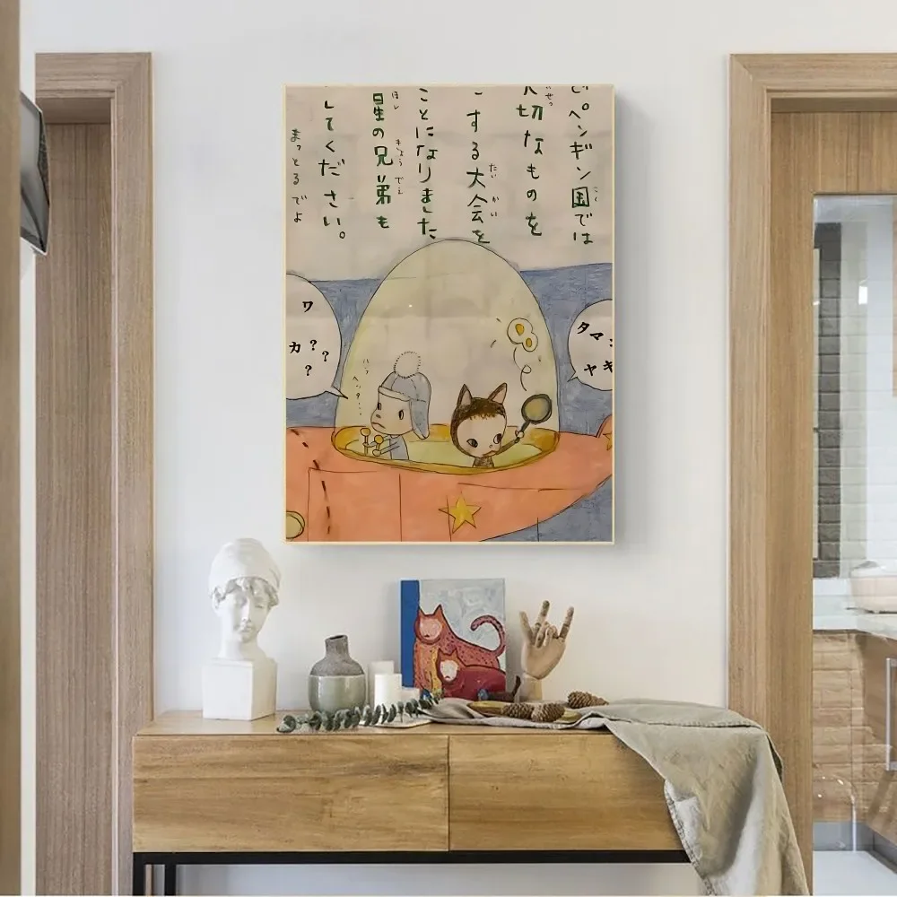 Y-YoshitomoS-Nara ملصق لا مؤطر ملصق كرافت نادي بار ورقة خمر ملصق جدار الفن اللوحة غرفة نوم دراسة ملصقات