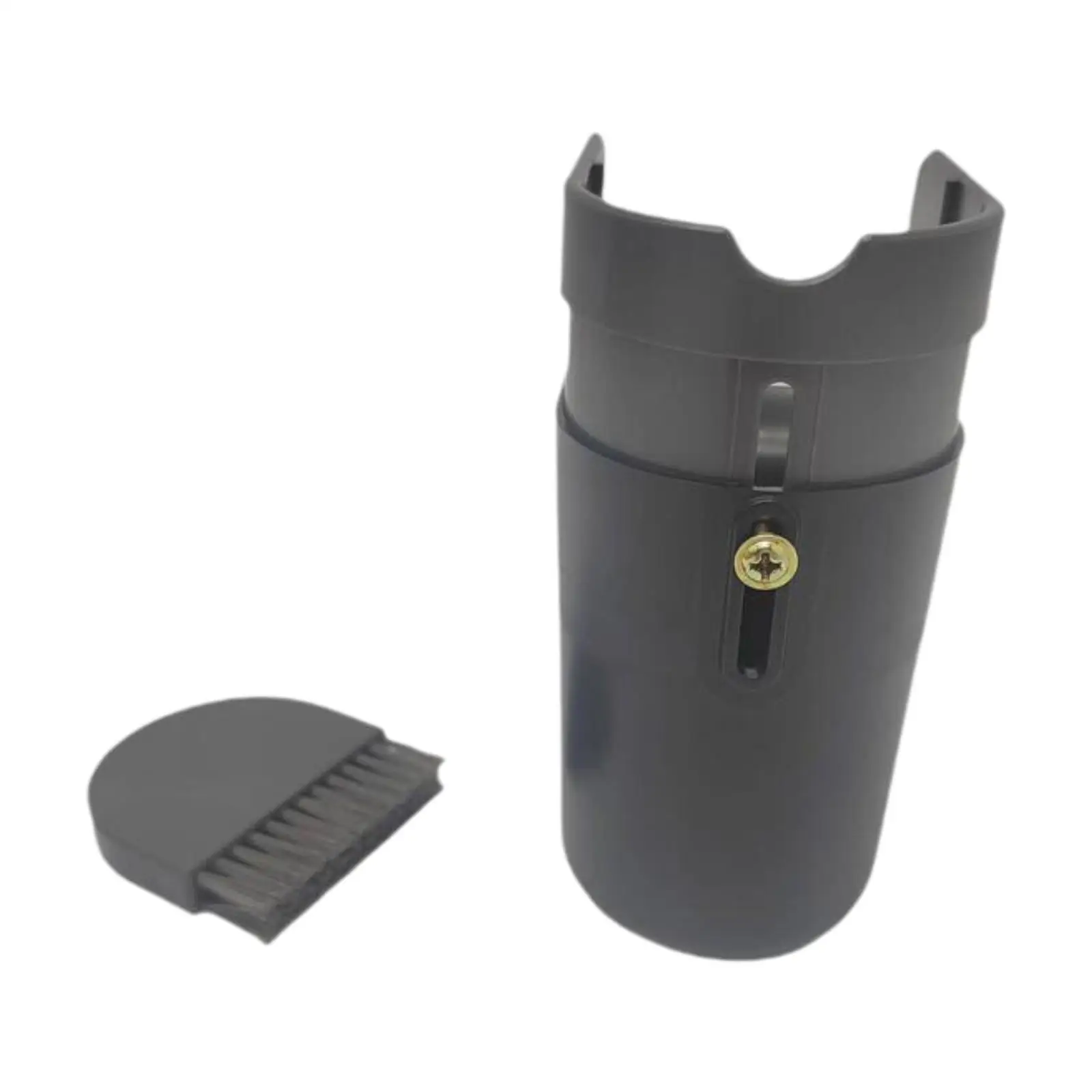 Desktop Mini Desk Trash Can Small Garbage Can 2 in 1 Broom Lid Lightweight Garbage Basket for Restaurant Cafe Bedroom Beside