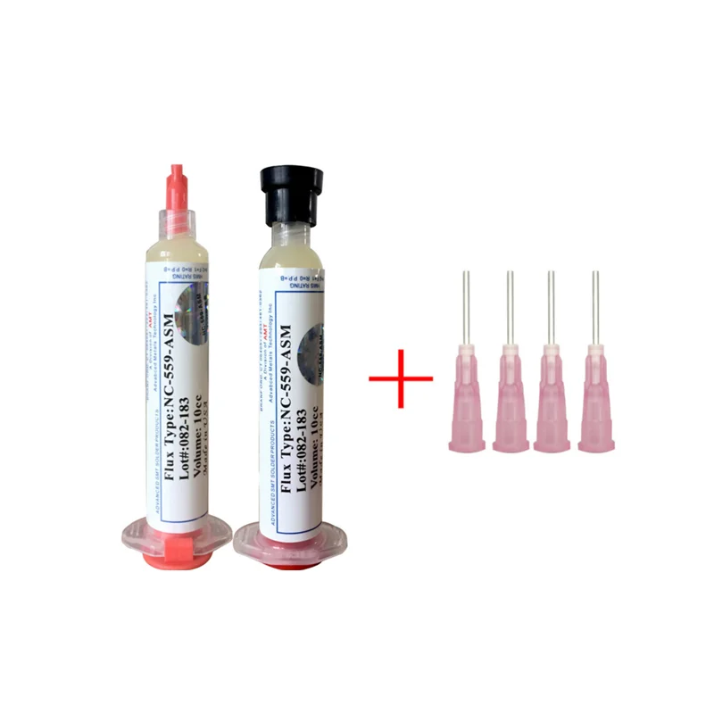 Imagem -04 - Solda Flux Paste sem Chumbo Solda Flux 10cc Agulhas Pcs por Lote Nc559-asm