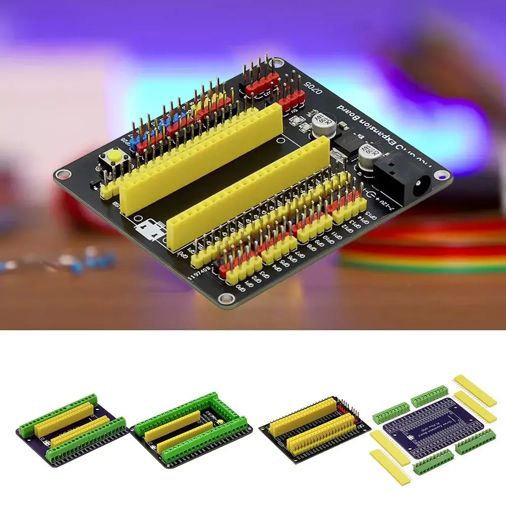 

40-контактный удлинитель GPIO с интервалом 3 мм, мужской и женский штырь, плата расширения «сделай сам», 3,3 В/5 В с переключателем для Raspberry Pi