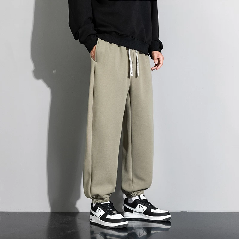 

Весенние новые модные брендовые свободные мужские весенне-осенние прямые спортивные брюки для бега мужские брюки повседневные и универсальные длинные брюки