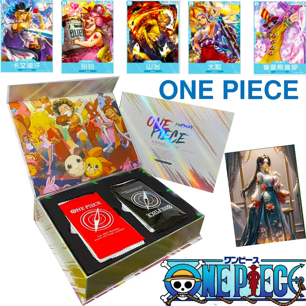 

New One Piece Cards Luffy Anime Booster Box TCG Rare Anime Playing Game Card Metal Card Children Toy Gift