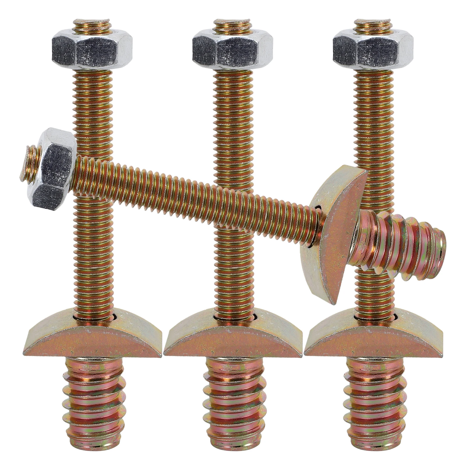 

4 Sets Furniture Connector 8x80mm Solid Crescent Heavy Duty Benchtop Joiner Kitchen Countertop Connectors Worktop Hardware Table