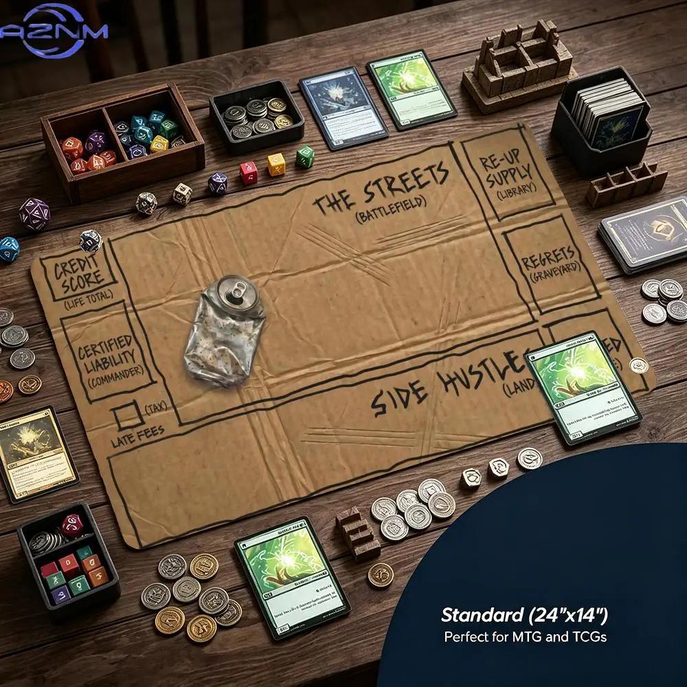 Funny Street Card Zones Playmat Gaming Mouse Pad Playmat    Office Desk Mat for Work Game PC Laptop Rug MousePad