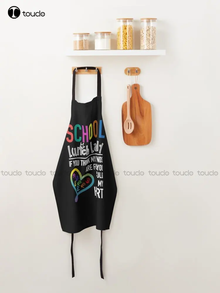 School Lunch Lady Dinner Lady Cute Heart Appreciation Apron Men Apron For Women Men Unisex Adult Household Cleaning Apron New